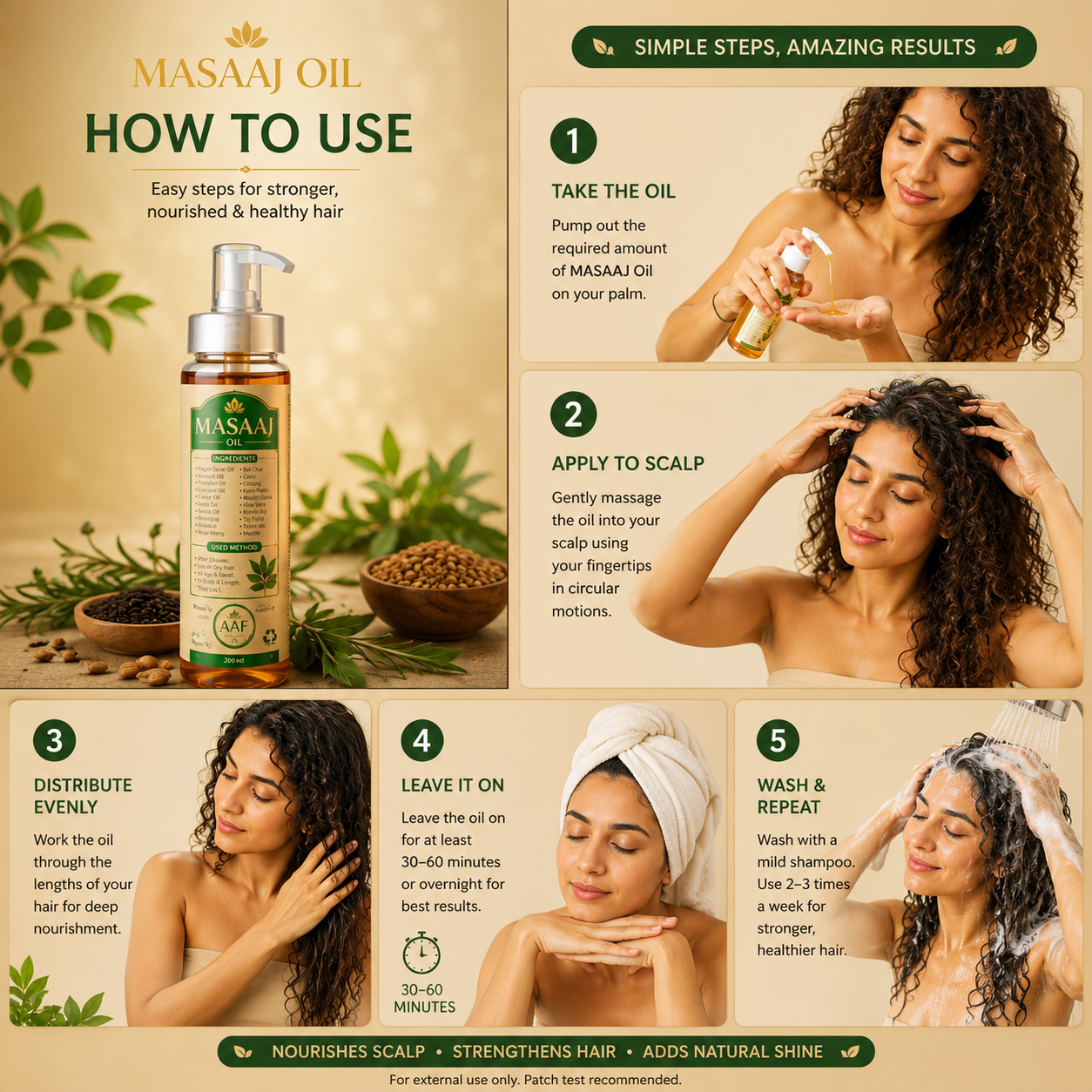 How to use Masaaj Oil